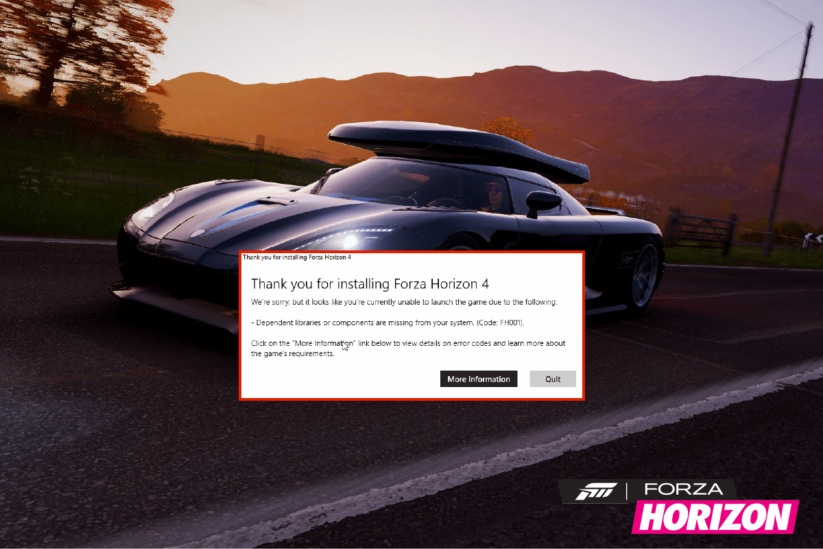 Fix Forza Horizon 4 FH001 in Windows 10