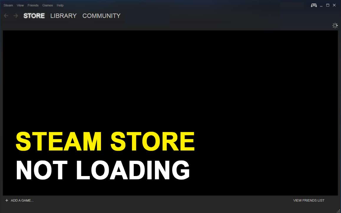 How to Fix Steam Store Not Loading Error