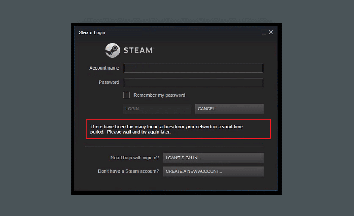 How to Fix Steam Too Many Login Failures from Network Error