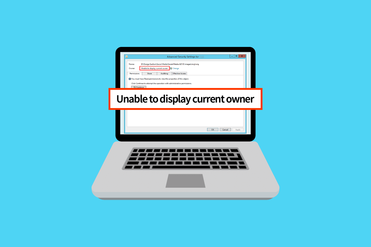 Fix Unable to Display Current Owner in Windows 10