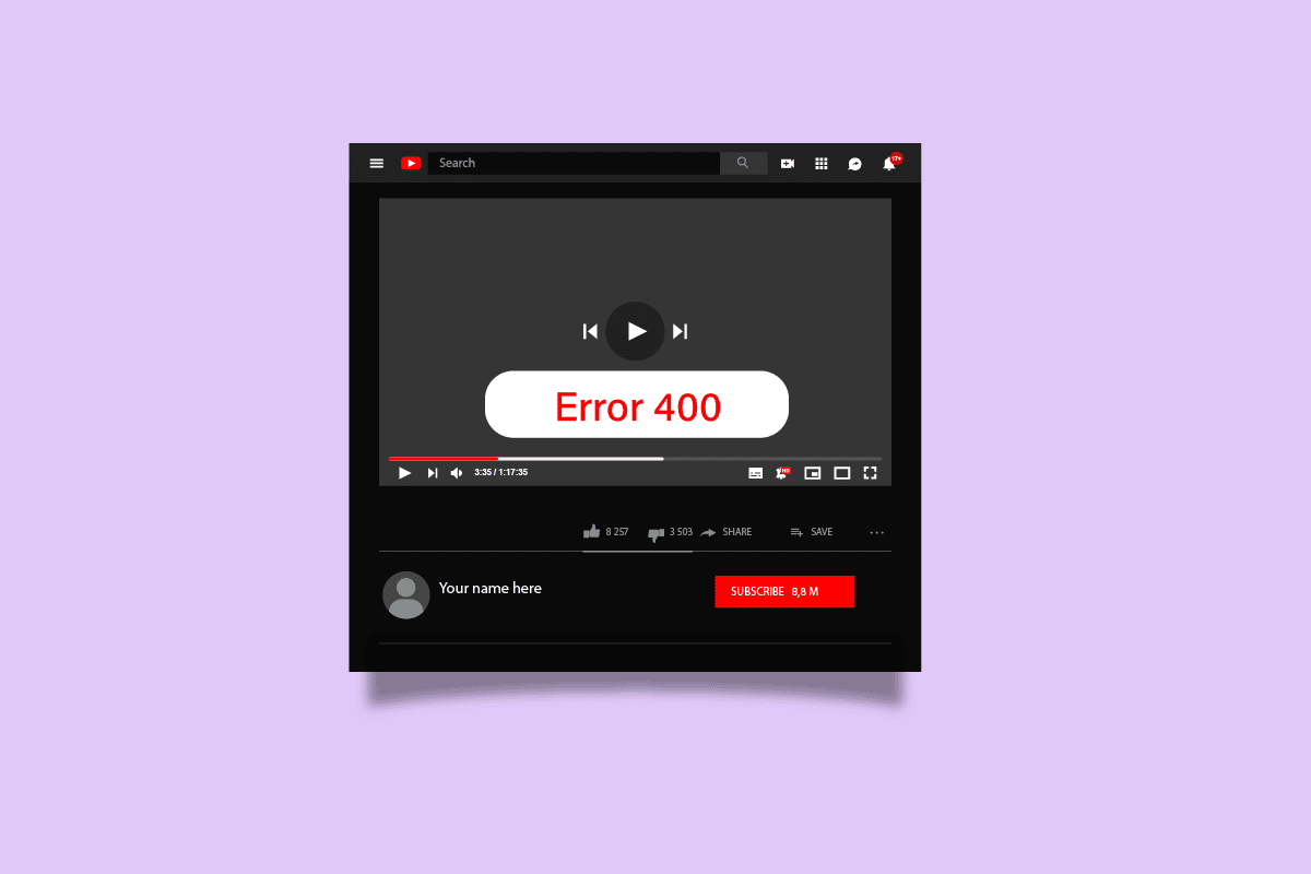 Lokisa YouTube Error 400 ho Google Chrome
