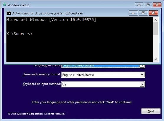 วิธีเปิด Command Prompt เมื่อบู๊ตใน Windows 10