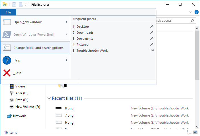 ວິທີການເປີດ Folder Options ໃນ Windows 10 | ວິທີການເປີດ Folder Options ໃນ Windows 10