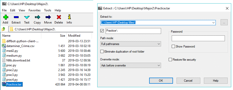 How to Open TAR Files (.tar.gz) on Windows 10