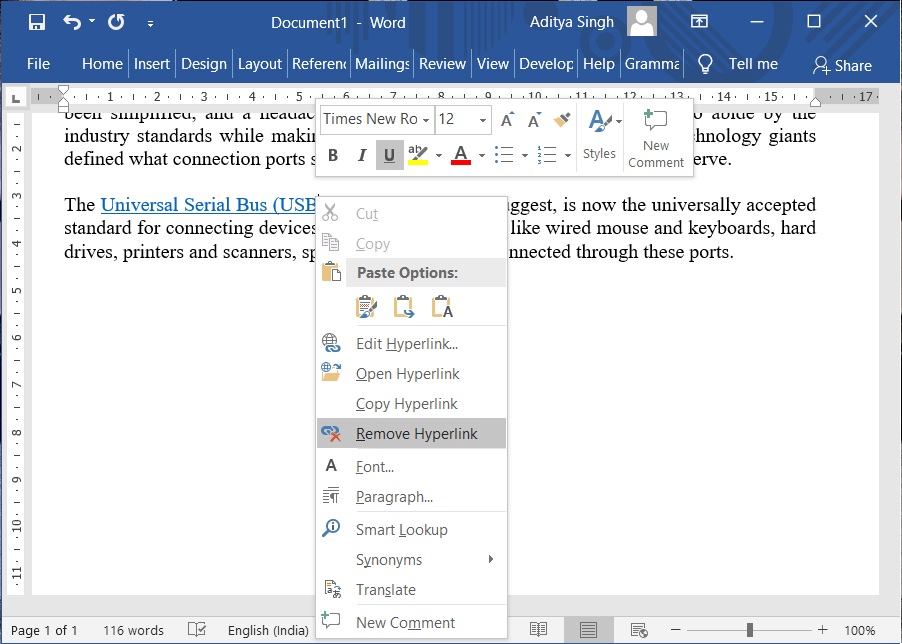 5 Ways to Remove Hyperlinks from Microsoft Word Documents