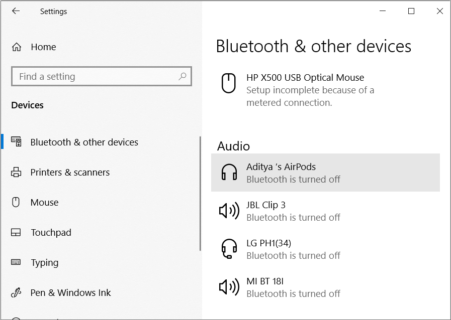 How to Rename Bluetooth Devices on Windows 10