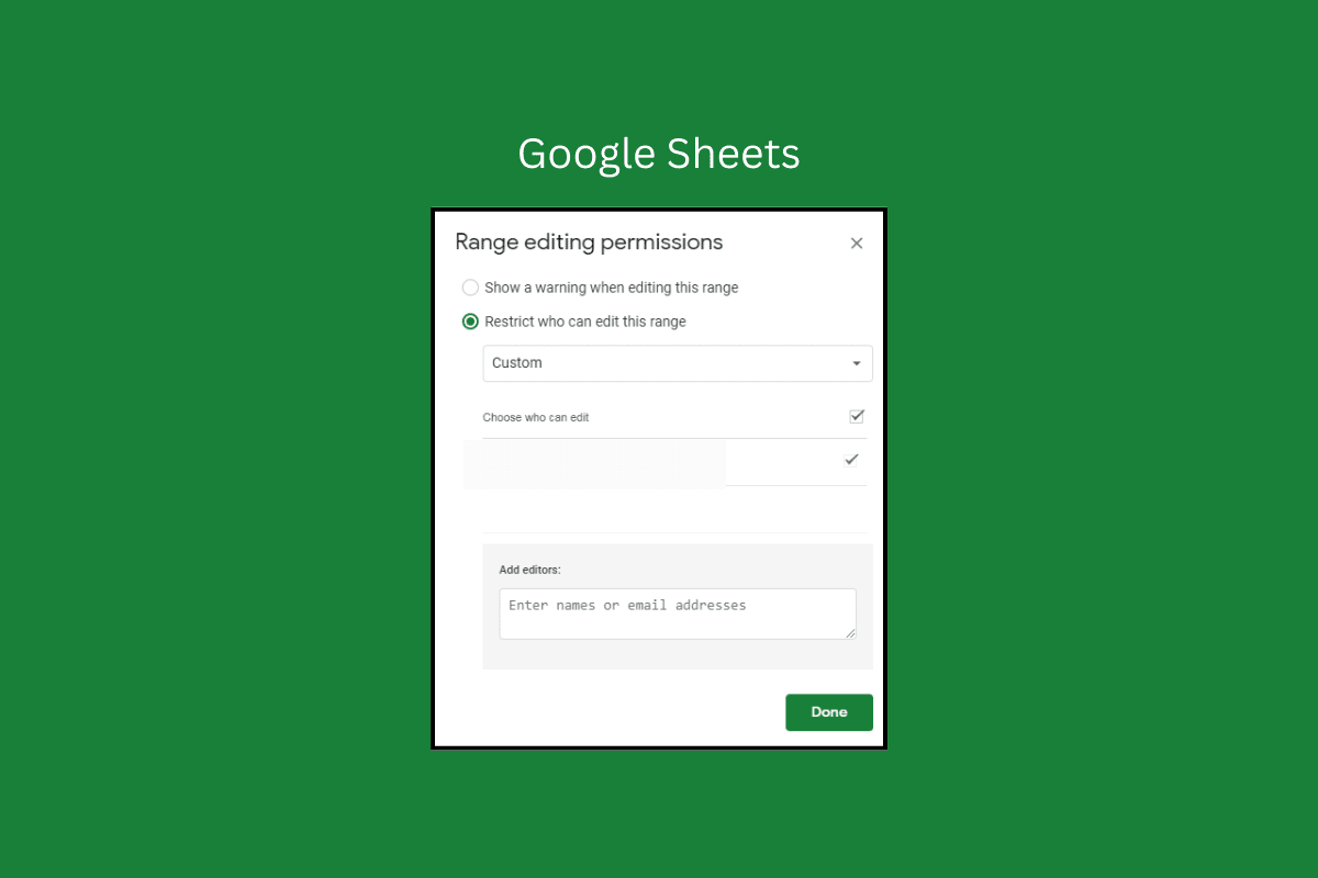 How to Set Google Sheets Edit Permissions