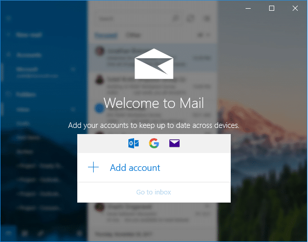 How to Setup Gmail in Windows 10