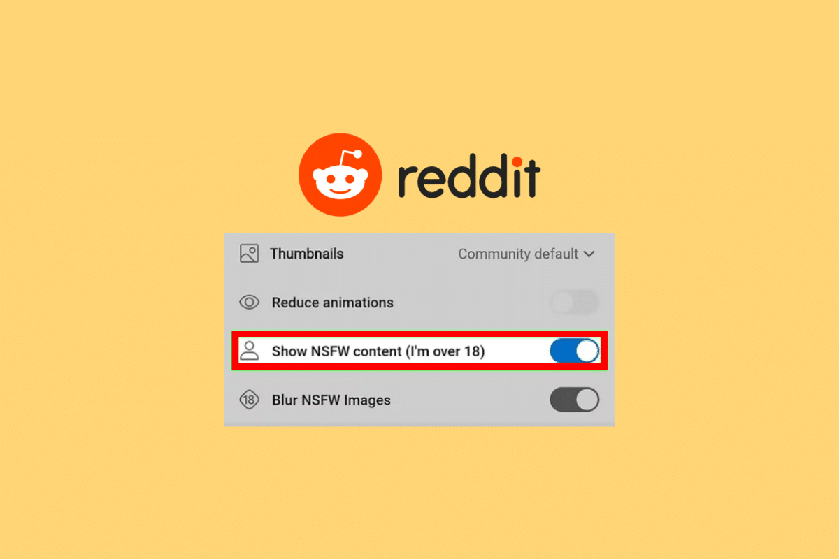How to Turn On or Off NSFW on Reddit