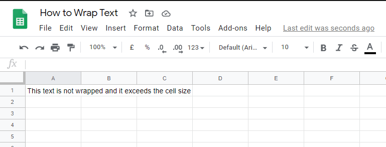 How to Quickly Wrap Text in Google Sheets?