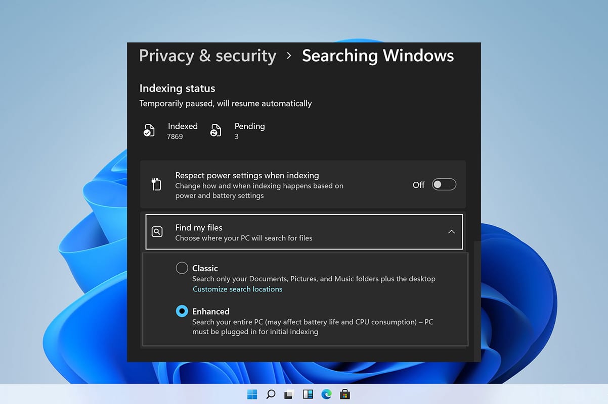Jak wyłączyć indeksowanie wyszukiwania w systemie Windows 11