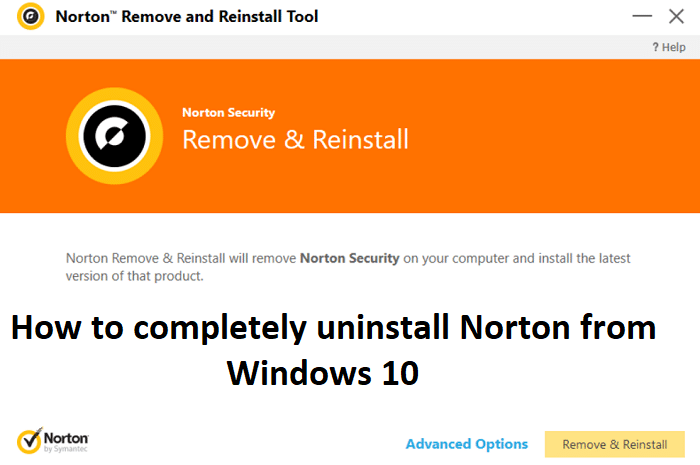 Sådan afinstalleres Norton fuldstændigt fra Windows 10