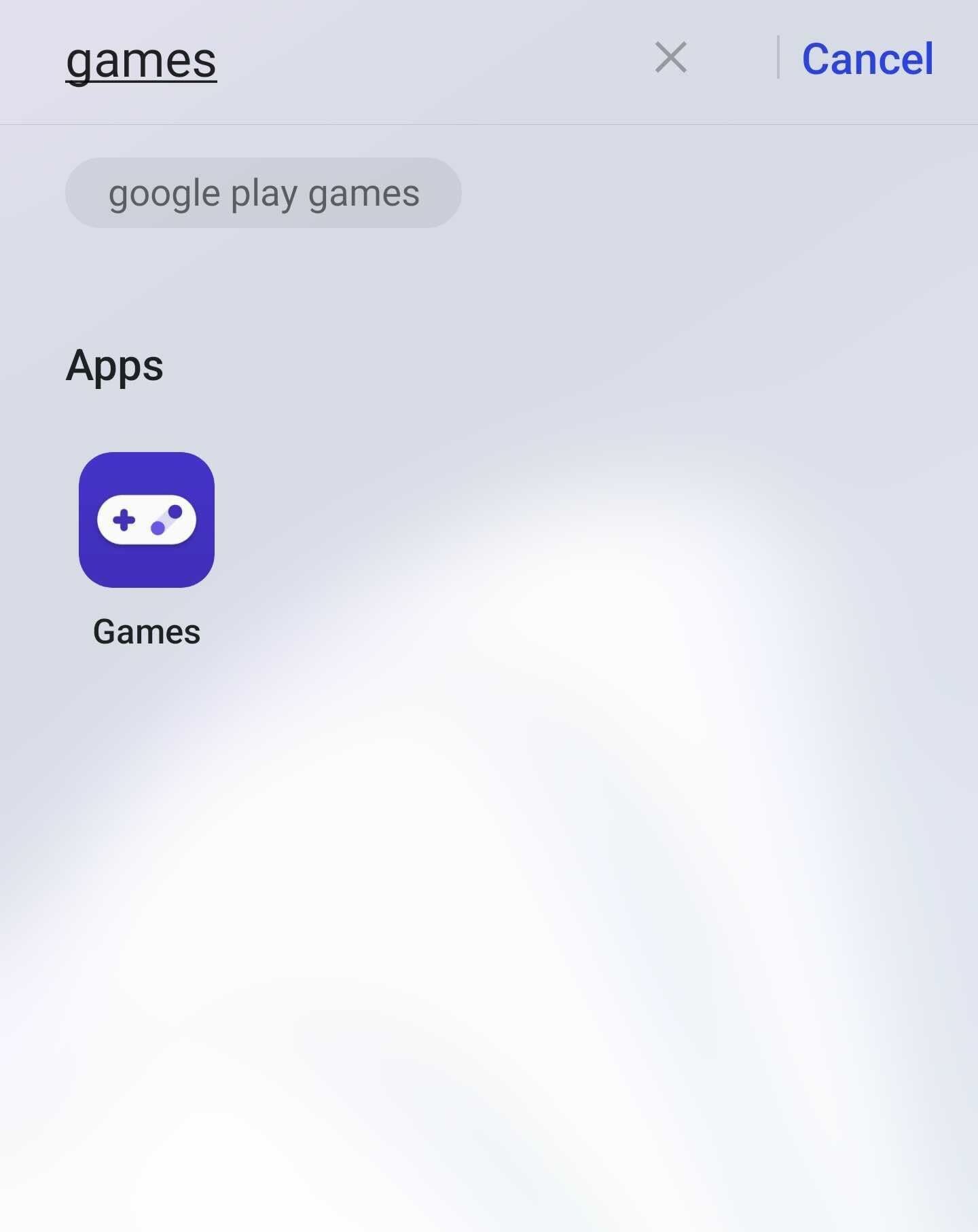 Games search OnePlus