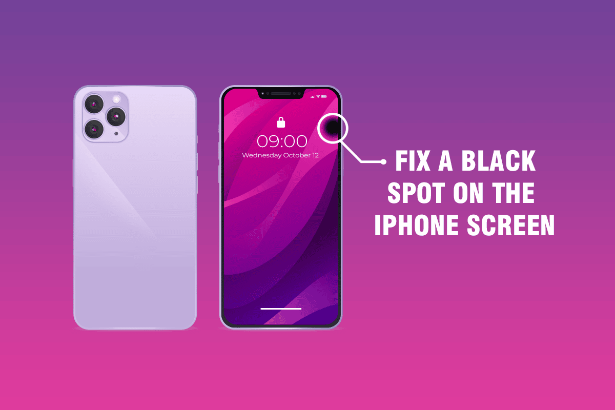 Wéi Fix Black Spot op iPhone Écran