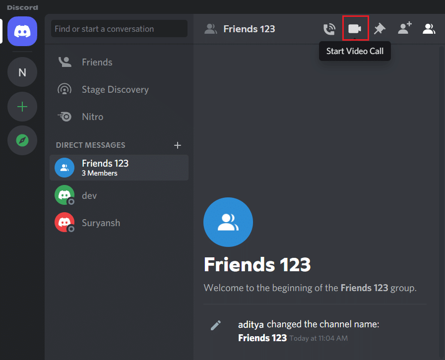 How to set up Discord Group Video Call