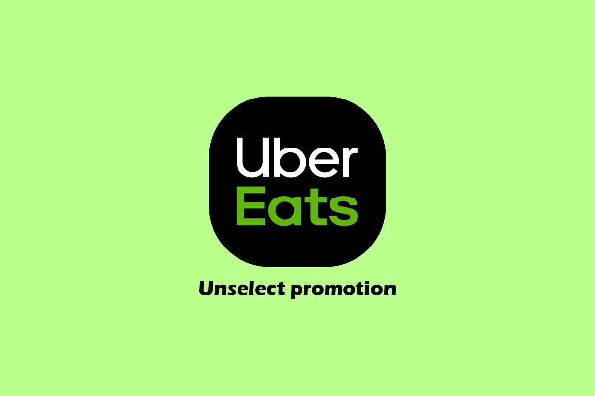 How to Unselect Promotion on Uber Eats