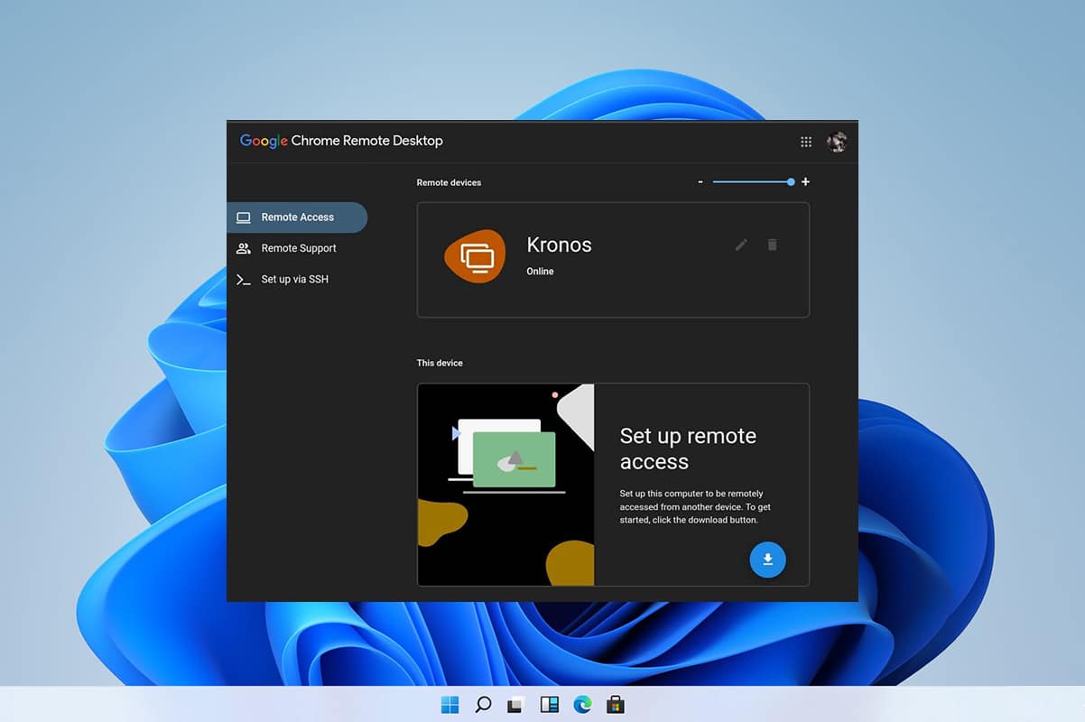 Como habilitar o escritorio remoto de Chrome en Windows 11