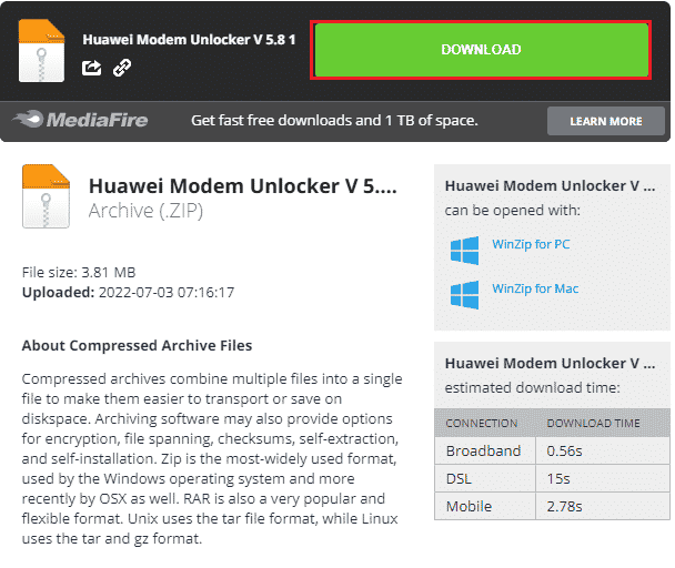 Huawei modem unlocker tool download