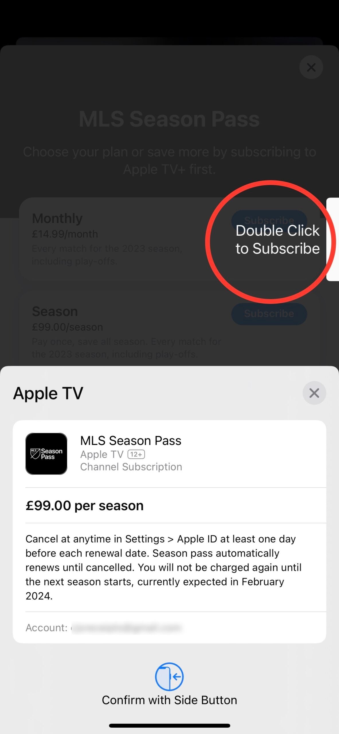 How to sign up MLS Season Pass Apple TV