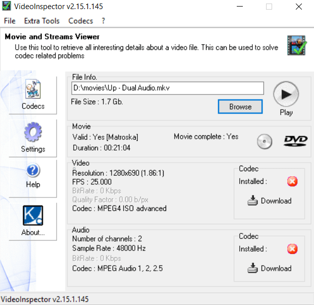 Identify and Install Missing Audio & Video Codecs in Windows