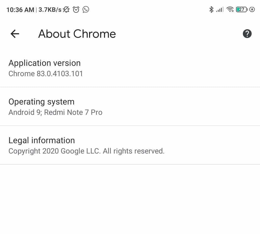 If there is an update available, then Google will show by itself, and you can click on the update.