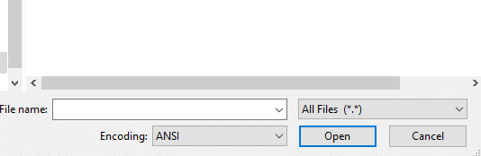  If you can't see the hosts file in this folder, select ‘All Files’ in the option below