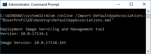 Import Custom Default App Associations for New Users in Windows 10
