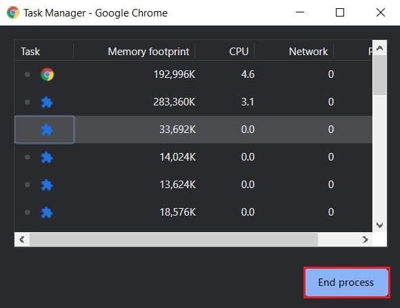 In task manager, select all tasks and click on end process | Fix Multiple Google Chrome Processes Running