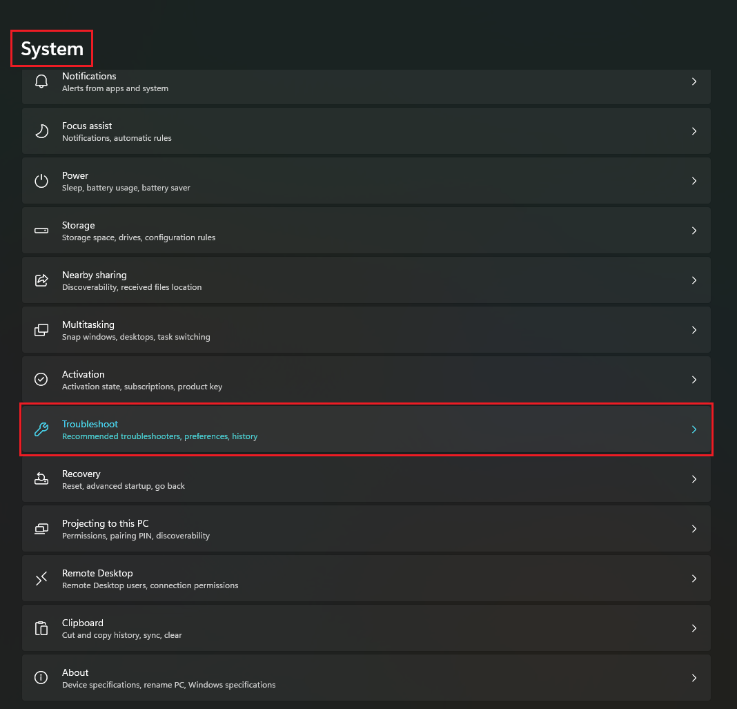 In the System settings click on Troubleshoot option. How to Fix Audio Buzzing in Windows 11