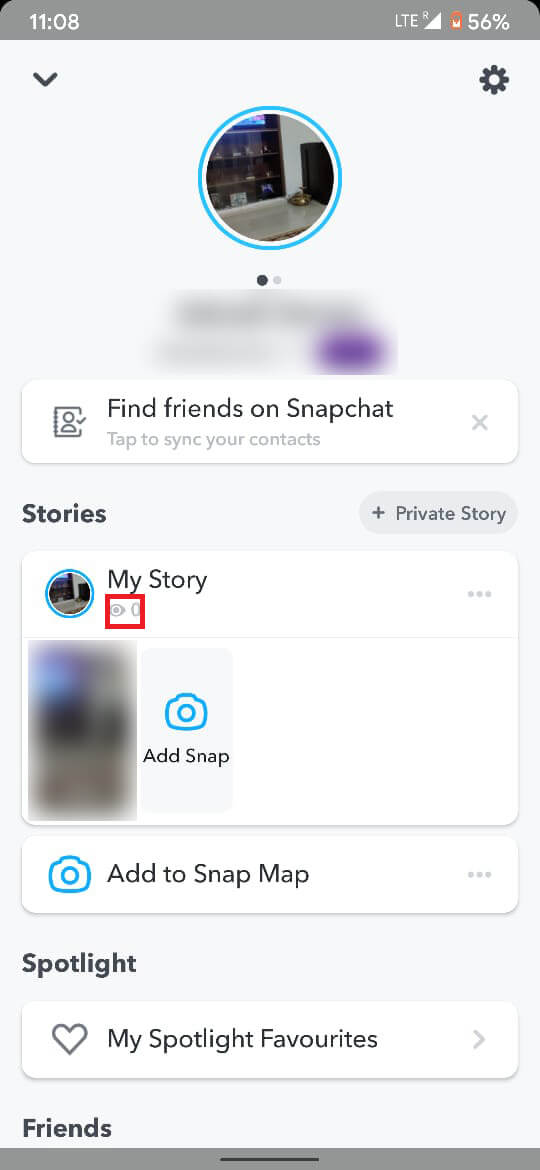 In the ‘Stories’ panel, you will be able to see the views on your story.