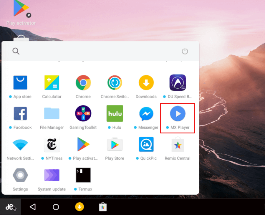 Install MX Player on Remix OS