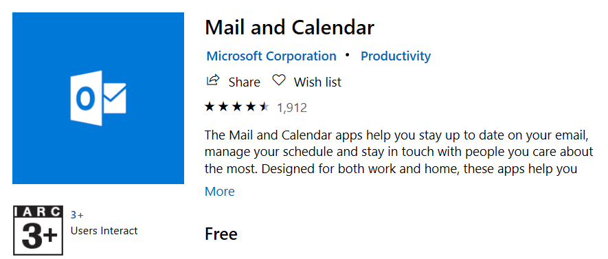 Install Mail and Calendar app from Microsoft Store | Reset Mail App on Windows 10