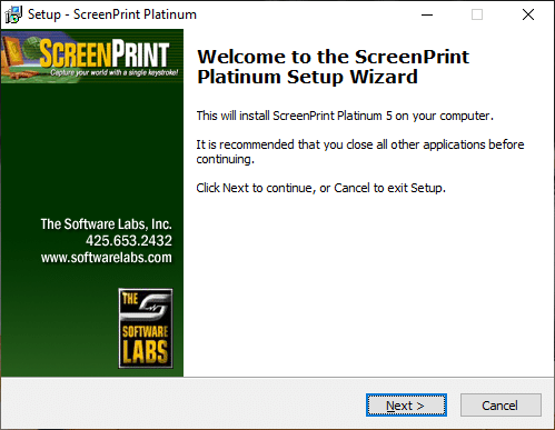 Install the program then open the ScreenPrint Platinum program | Fix Print Screen Not Working in Windows 10
