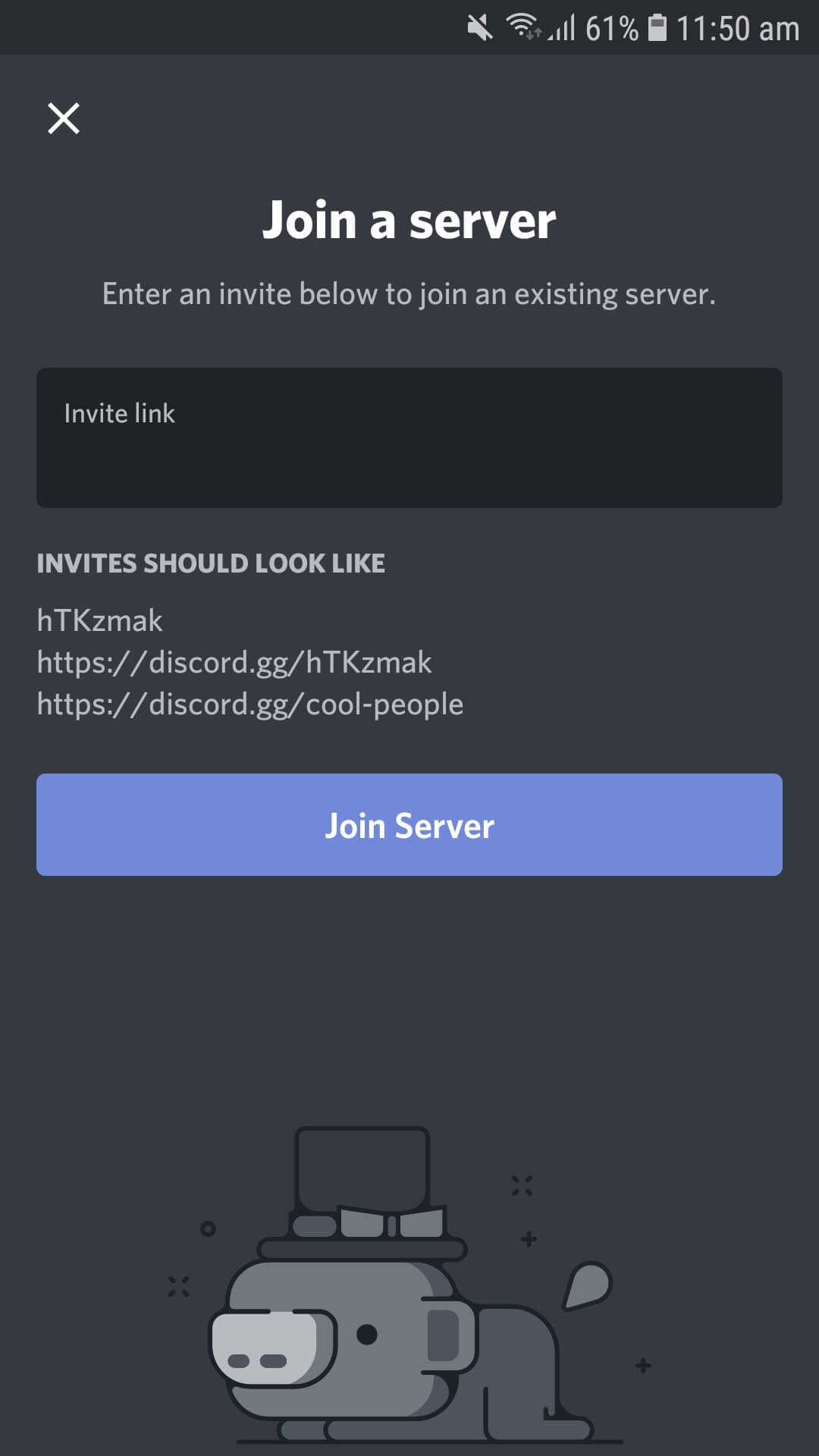 Join a chat server of any kind