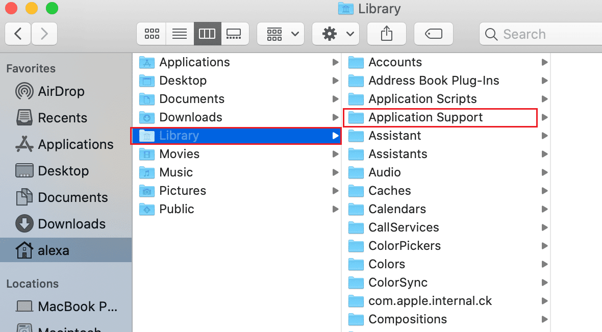 Library - Application Support