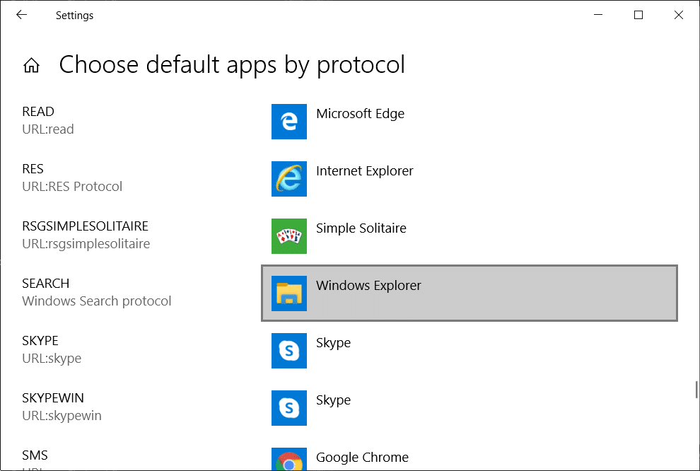 Make sure Windows Explorer is selected next to the SEARCH