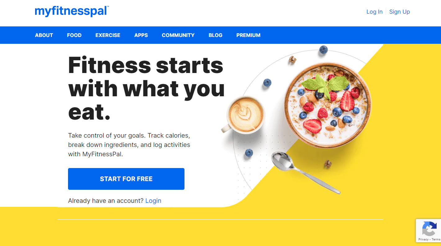 MyFitnessPal website | How Can You Reset MyFitnessPal