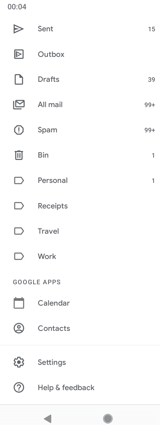 Navigation drawer will come out, scroll down and click on Settings