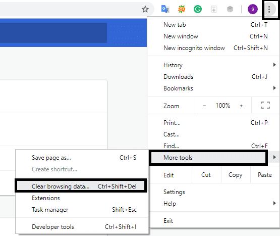 Need to Click on Clear Browsing Data | Fix Error loading player: No playable sources found