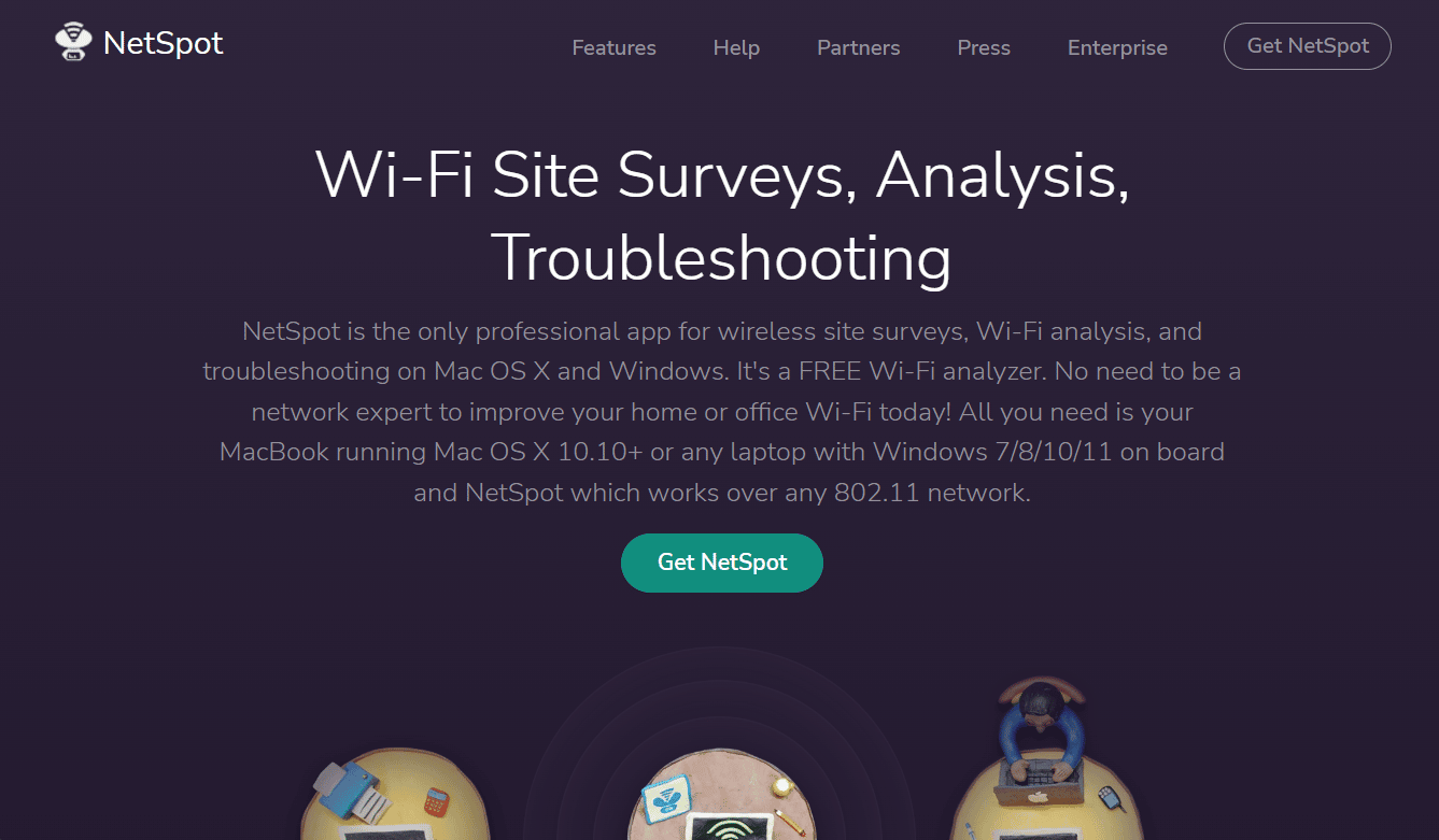NetSpot website