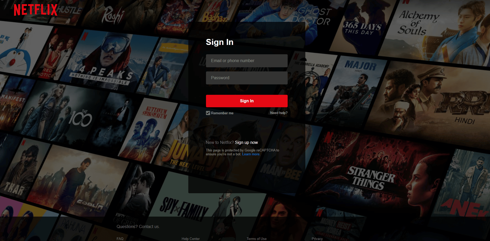 Netflix Sign in page. How to Perform Netflix Proxy Detected Fix