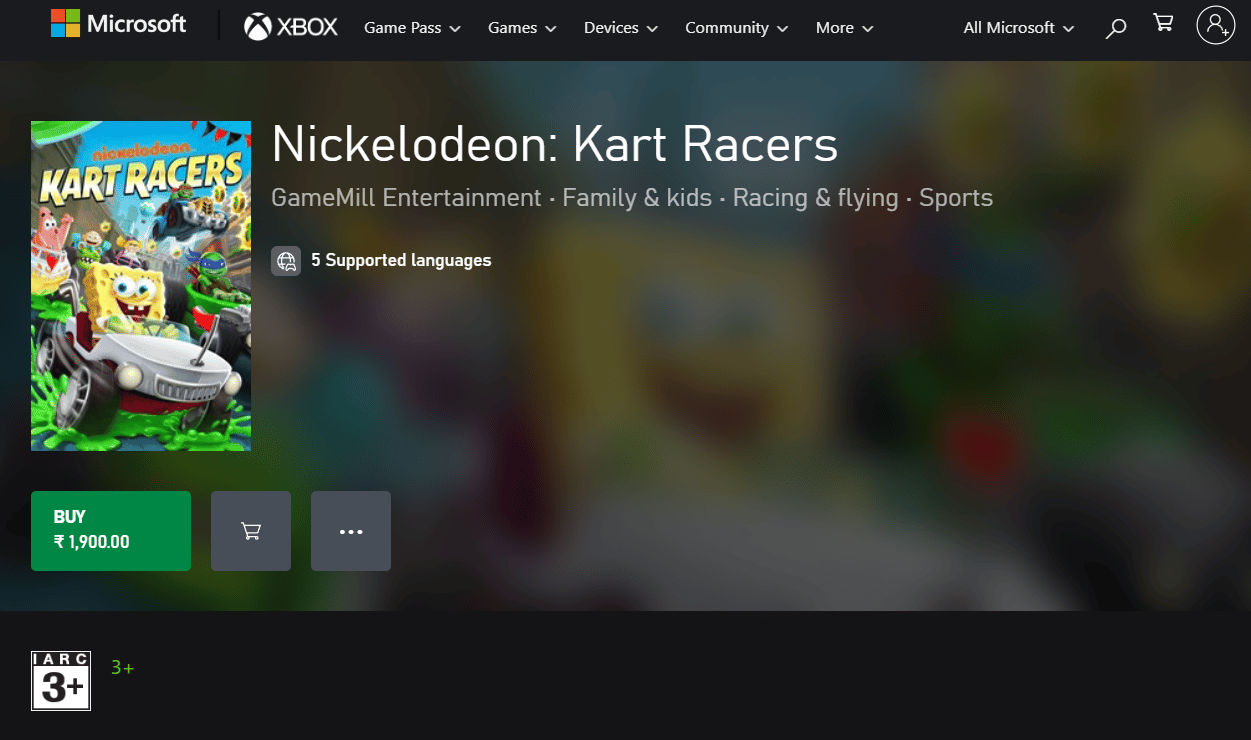 Nickelodeon Kart Racers за Xbox | играйте игри на Nintendo на Xbox One