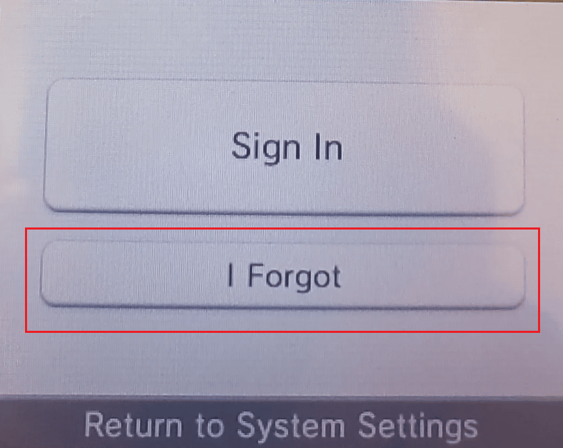 Nintendo Network ID Settings - Password - I Forgot