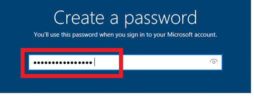 Now asked to insert a password