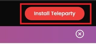 On top right corner, click on Install teleparty | how to use Netflix party to watch movies with friends. 