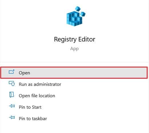 On windows search menu, look for registry editor