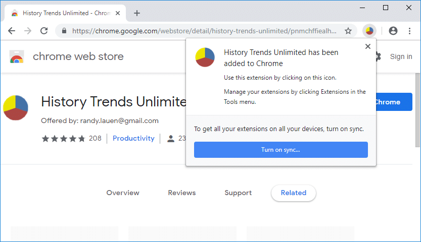 Once you will add this extension, it will be placed at the top right corner of the chrome browser
