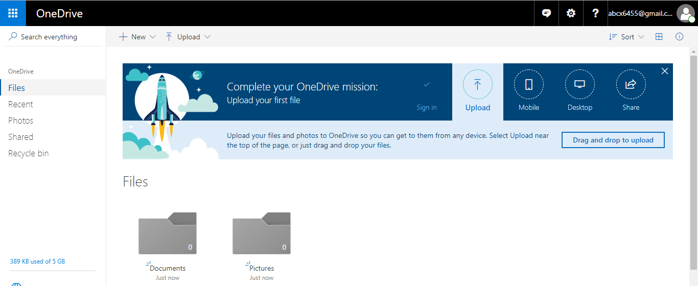 OneDrive account will be created | How to Use OneDrive on Windows 10