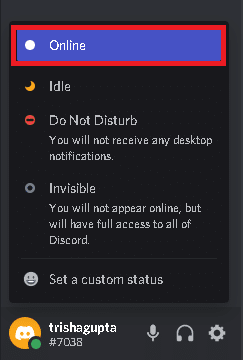 Discord Status Selector Online. Fix Discord Notifications Not Working