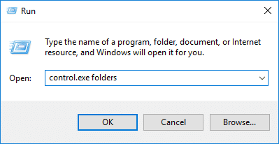 Բացեք Թղթապանակների ընտրանքները Windows 10-ում Run |-ից Ինչպես բացել թղթապանակների ընտրանքները Windows 10-ում